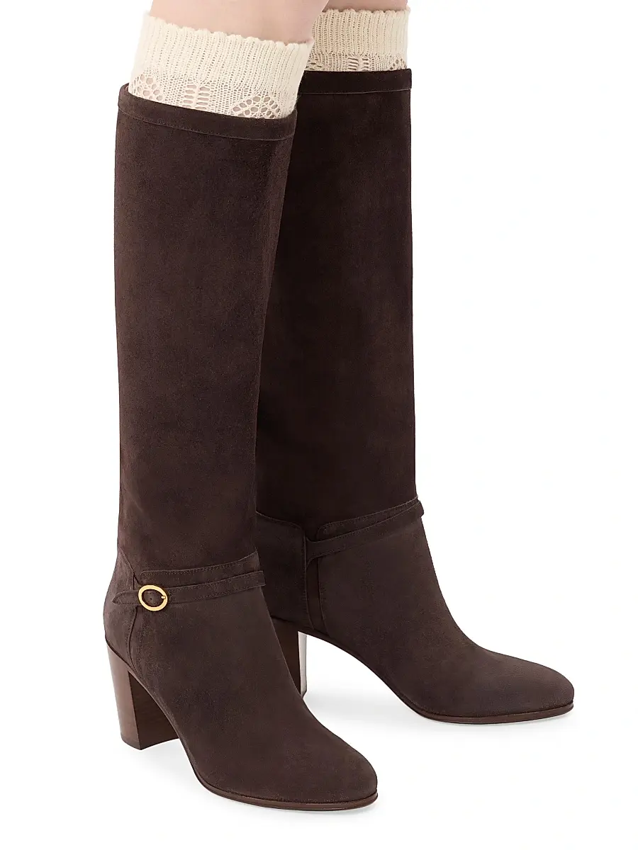 Valentino Women's Pattie Crust 75MM Leather Boots | Thumbnail 7 Valentino Women's Pattie Crust 75MM Leather Boots | Thumbnail 7