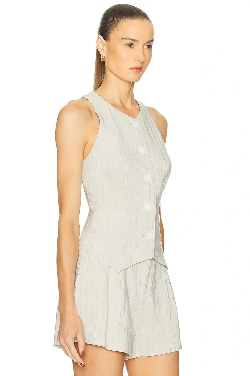 Matthew Bruch Linen Vest | Thumbnail 2