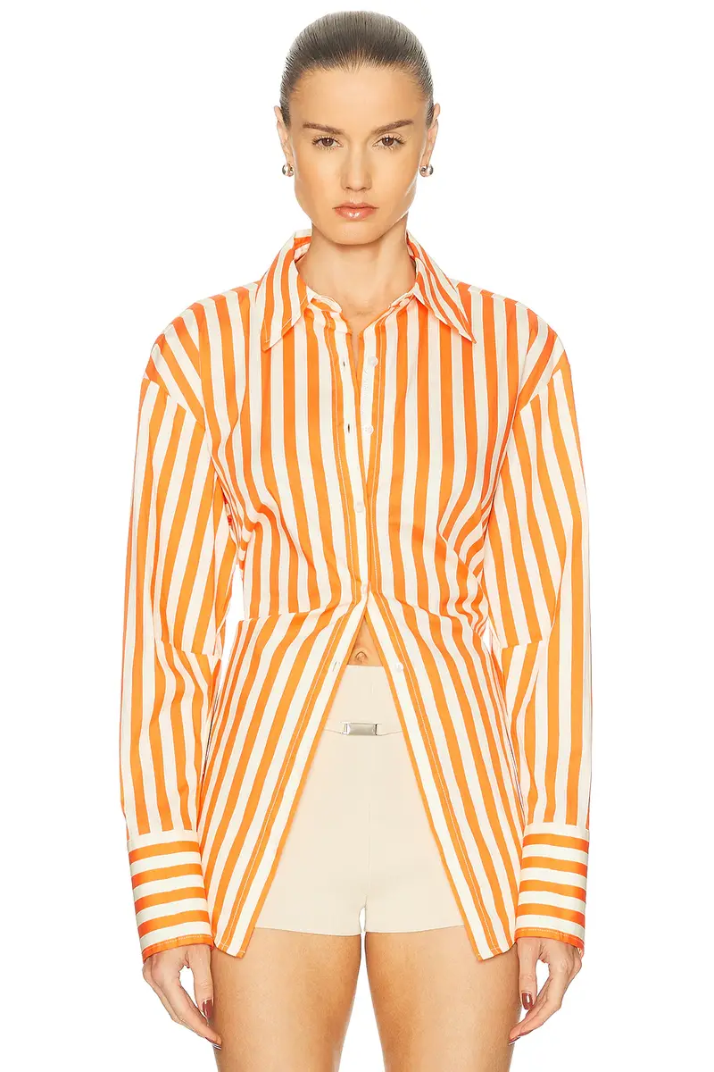 SIMONMILLER Loch Poplin Button Up Shirt | Thumbnail 2