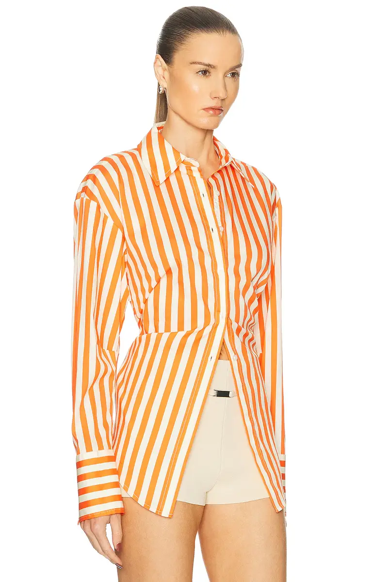 SIMONMILLER Loch Poplin Button Up Shirt | Thumbnail 3