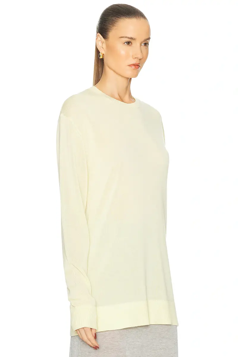 TOTEME Long Sleeve Tee Knit Sweater | Thumbnail 2