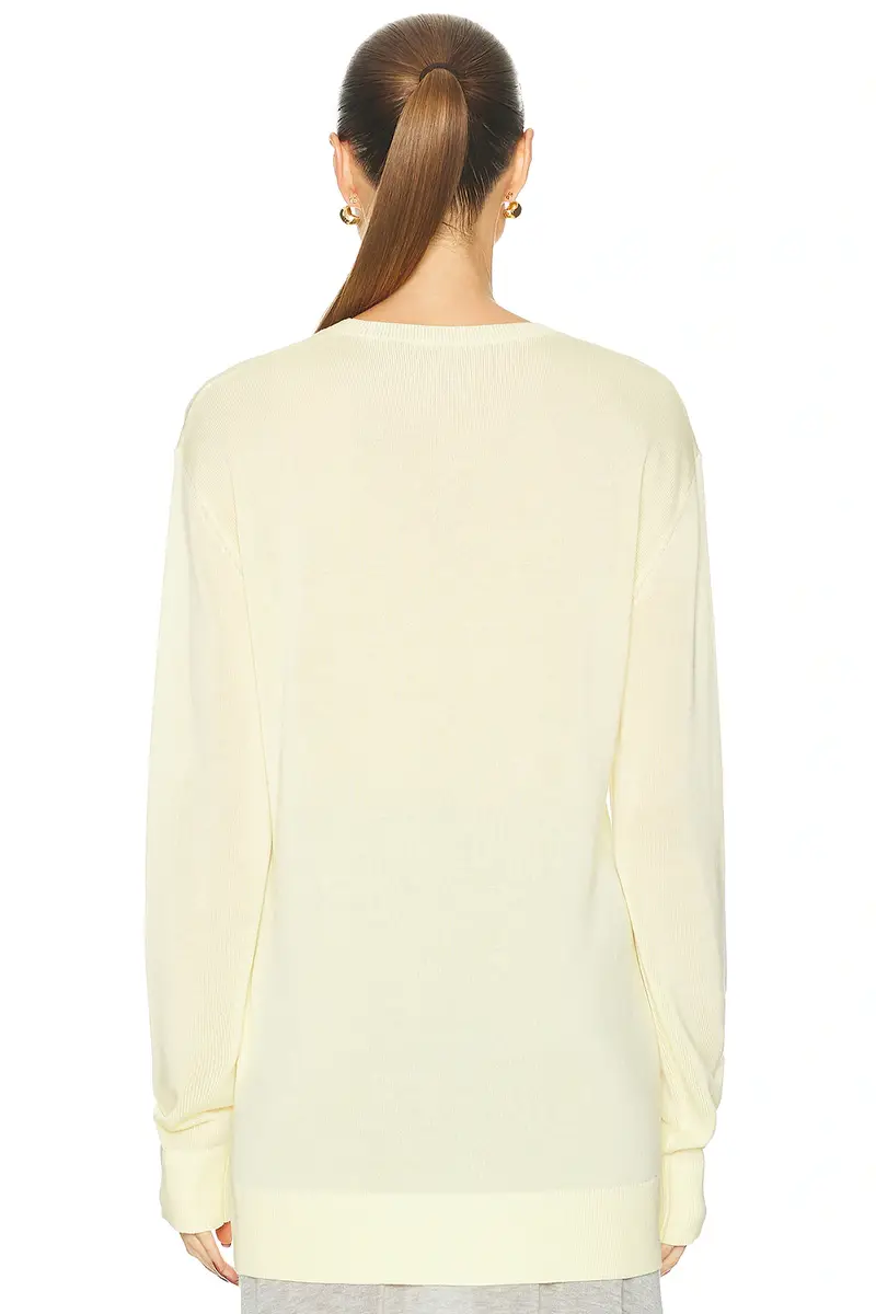 TOTEME Long Sleeve Tee Knit Sweater | Thumbnail 3