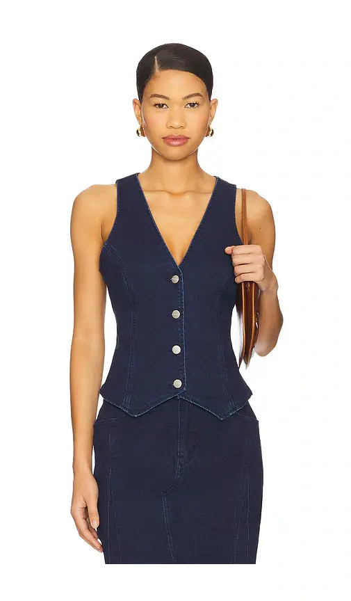 superdown Darlah Denim Vest Top | Image 1 superdown Darlah Denim Vest Top | Image 1