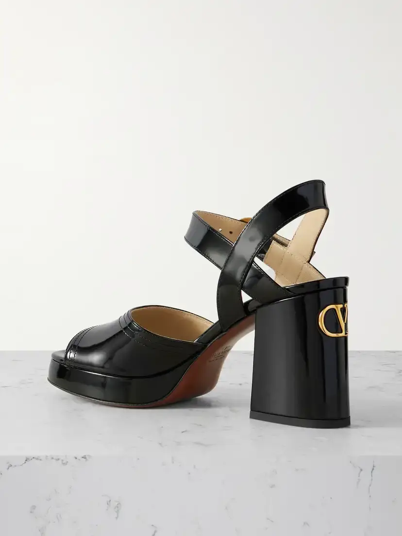 Valentino Garavani Fawcette 100 Patent-leather Platform Sandals | Thumbnail 3 Valentino Garavani Fawcette 100 Patent-leather Platform Sandals | Thumbnail 3