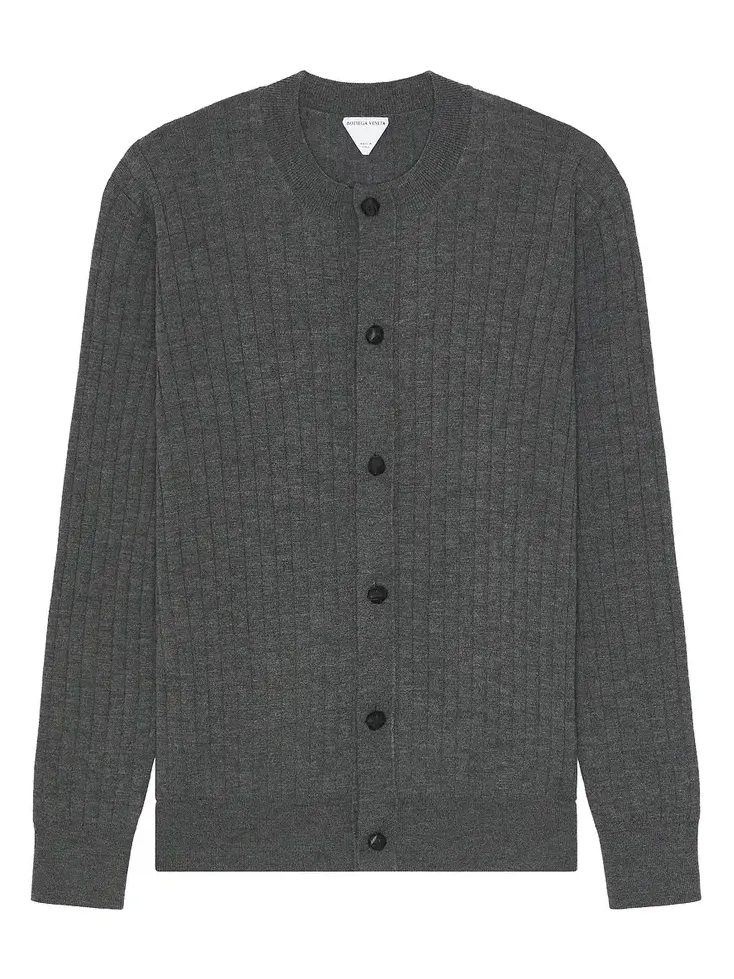 Wool Rib Cardigan