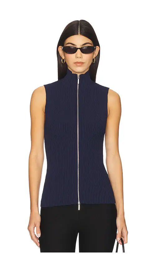 EAVES Carolyn Knit Vest | Image 1 EAVES Carolyn Knit Vest | Image 1