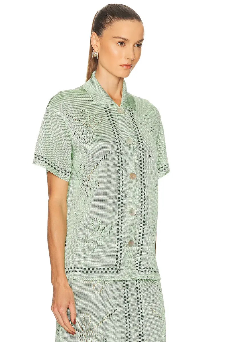 Calle Del Mar Garden Party Short Sleeve Shirt | Thumbnail 3 Calle Del Mar Garden Party Short Sleeve Shirt | Thumbnail 3