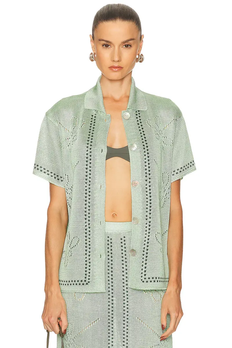 Calle Del Mar Garden Party Short Sleeve Shirt