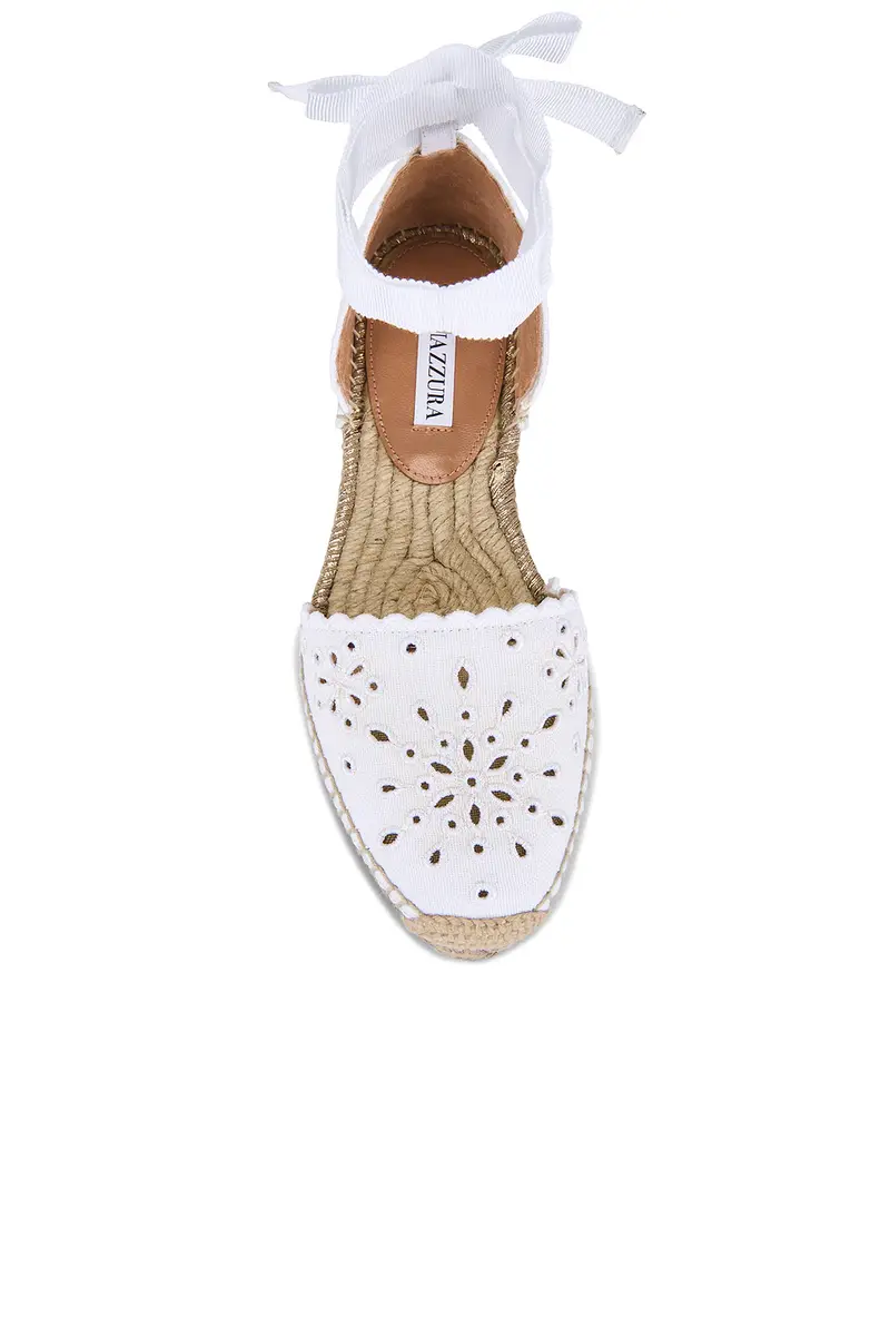 Aquazzura Broderie Espadrille Flat | Thumbnail 4 Aquazzura Broderie Espadrille Flat | Thumbnail 4