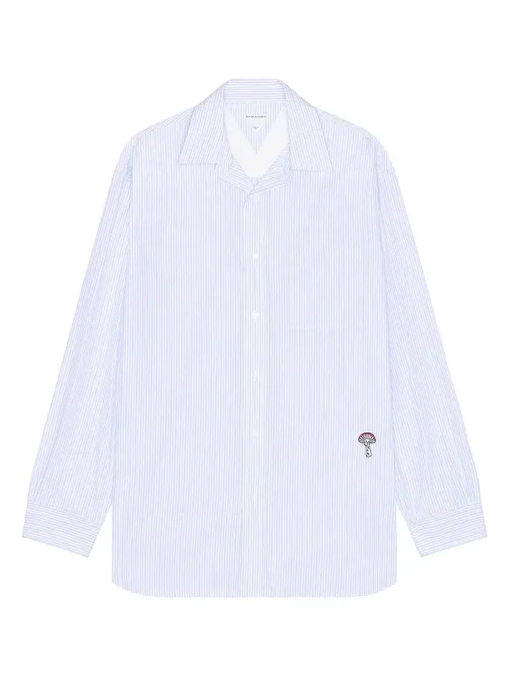Cotton Poplin Stripe Shirt