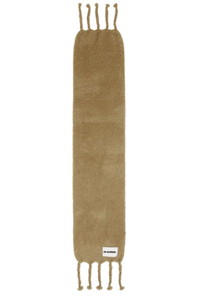 Jil Sander Logo Plain Scarf | Thumbnail 2 Jil Sander Logo Plain Scarf | Thumbnail 2