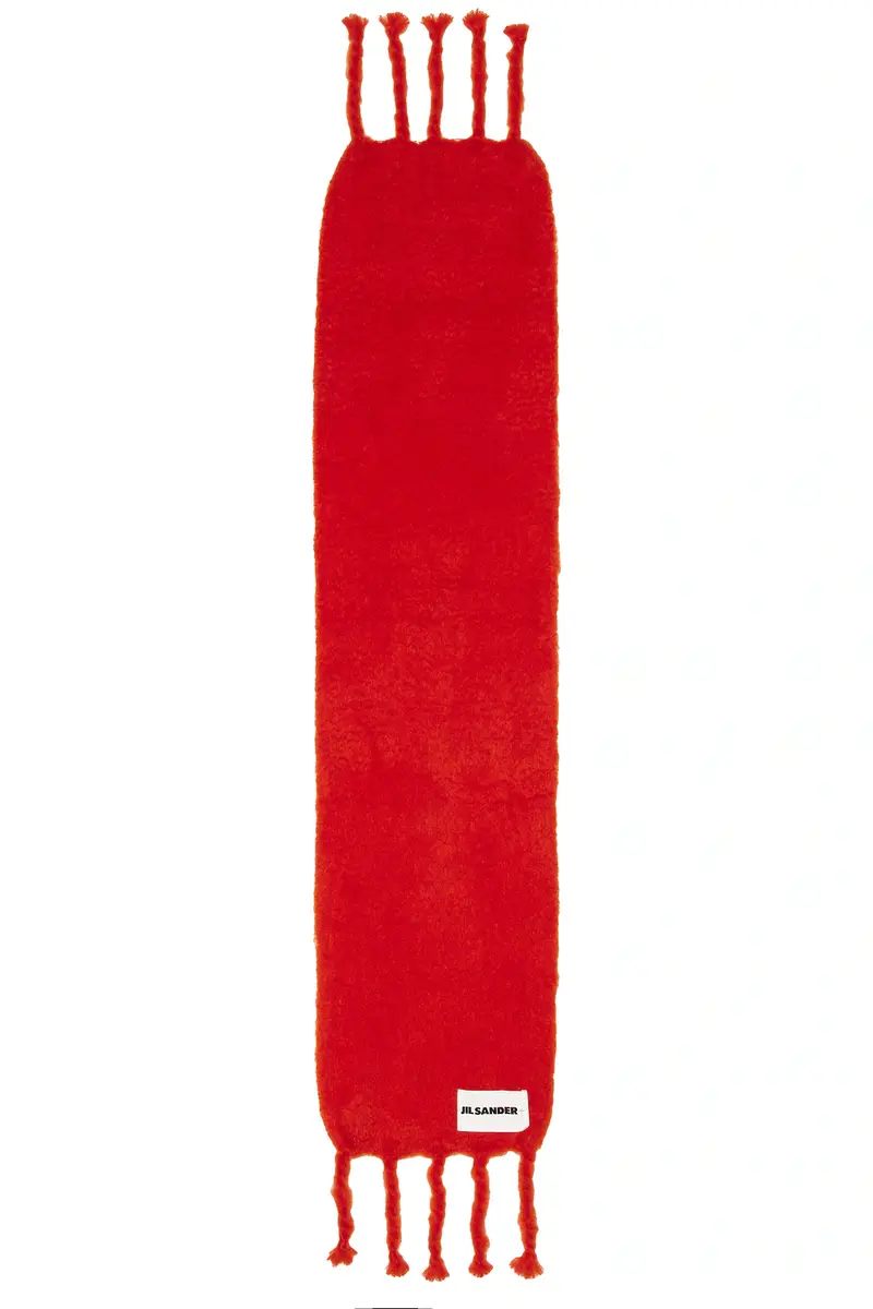 Jil Sander Logo Plain Scarf | Thumbnail 2 Jil Sander Logo Plain Scarf | Thumbnail 2