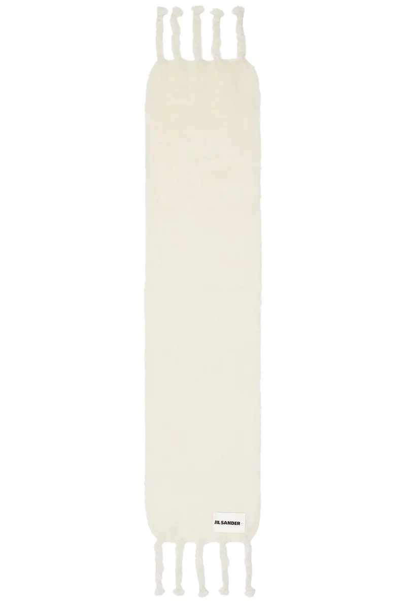 Jil Sander Logo Plain Scarf | Thumbnail 2 Jil Sander Logo Plain Scarf | Thumbnail 2