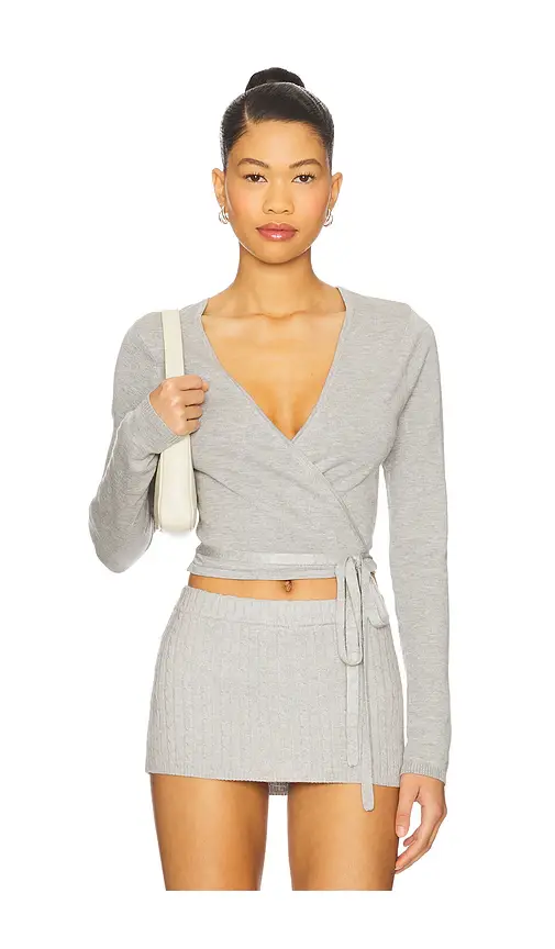 Frankies Bikinis Whisper Knit Wrap Top | Image 1 Frankies Bikinis Whisper Knit Wrap Top | Image 1