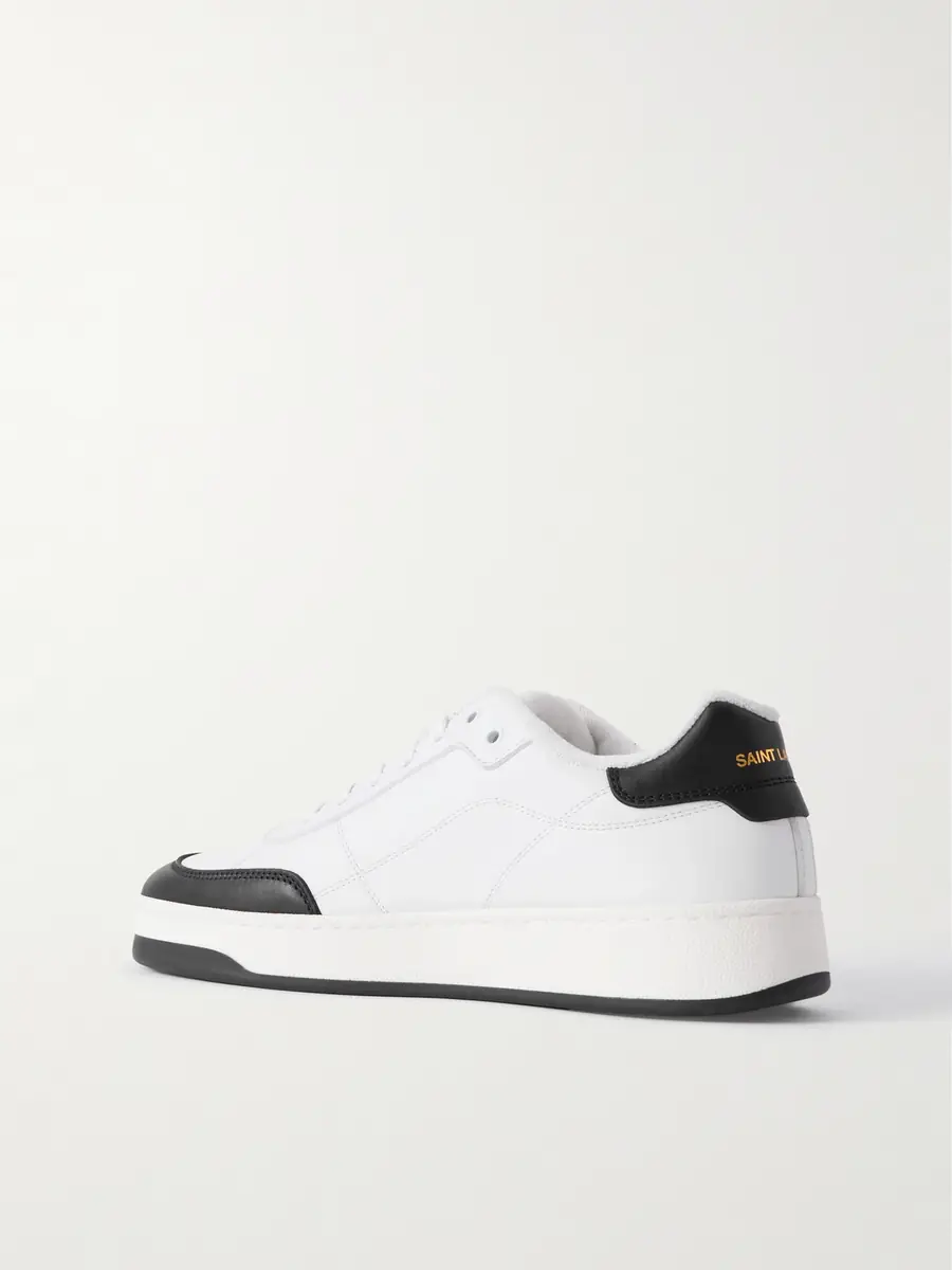 Saint Laurent SL/61 Two-Tone Leather Sneakers - Men | Thumbnail 4 Saint Laurent SL/61 Two-Tone Leather Sneakers - Men | Thumbnail 4