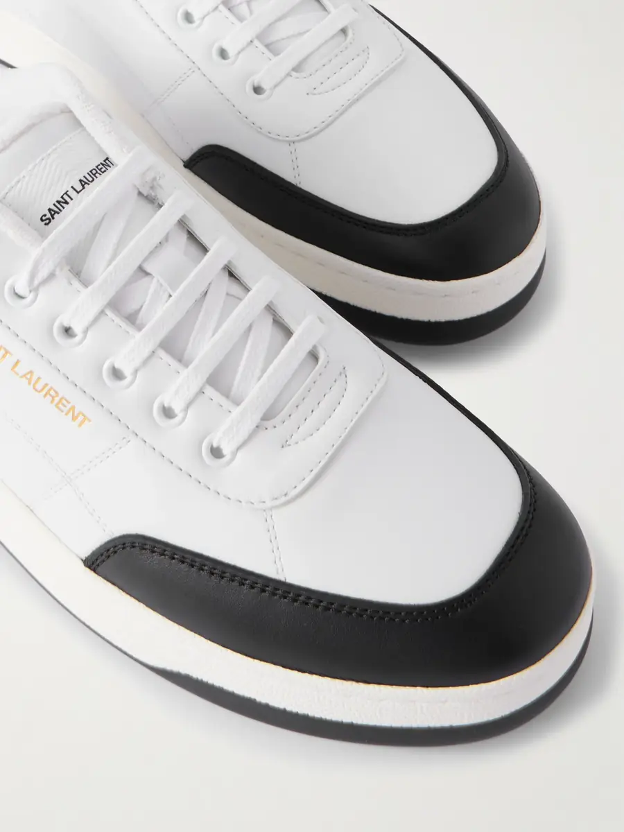 Saint Laurent SL/61 Two-Tone Leather Sneakers - Men | Thumbnail 5 Saint Laurent SL/61 Two-Tone Leather Sneakers - Men | Thumbnail 5