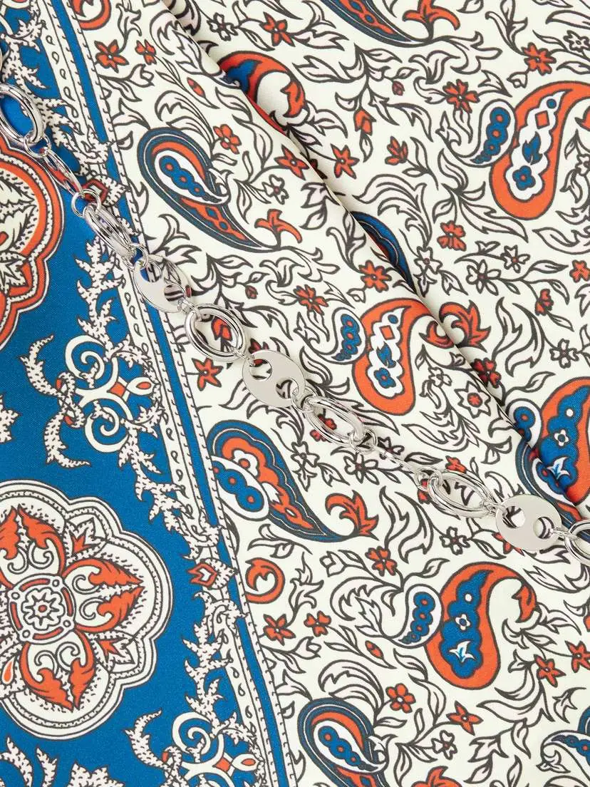 Rabanne Chain-detailed Paisley-print Crepe Maxi Skirt | Thumbnail 4 Rabanne Chain-detailed Paisley-print Crepe Maxi Skirt | Thumbnail 4