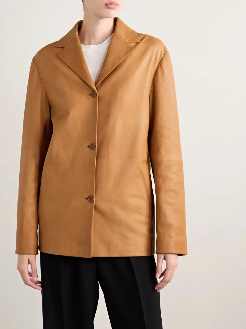 The Row Fabian Leather Jacket | Thumbnail 3 The Row Fabian Leather Jacket | Thumbnail 3