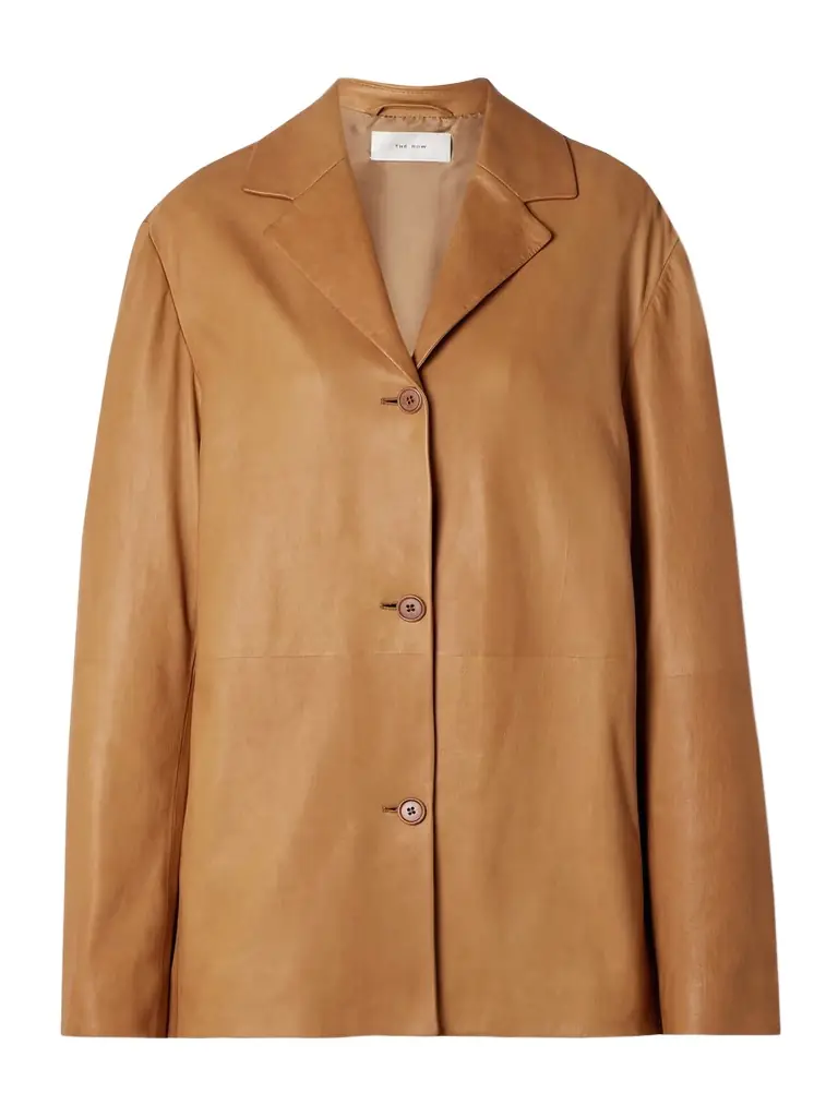 The Row Fabian Leather Jacket | Image 1 The Row Fabian Leather Jacket | Image 1