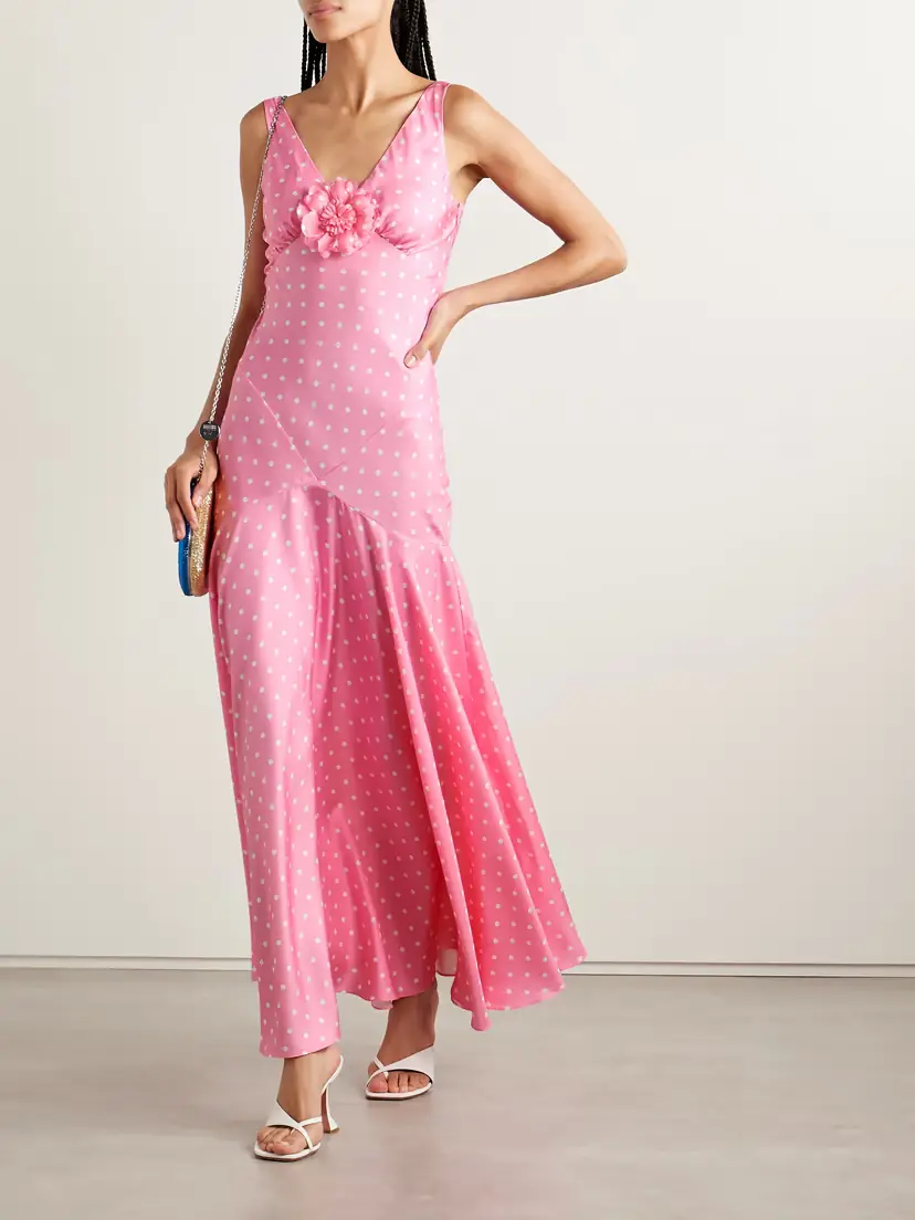Rodarte Embellished Polka-dot Silk-satin Twill Gown | Thumbnail 2 Rodarte Embellished Polka-dot Silk-satin Twill Gown | Thumbnail 2