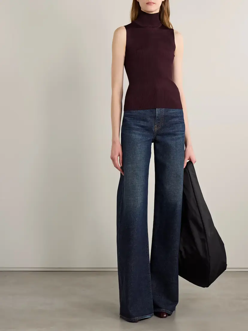 Khaite Benita Ribbed-knit Turtleneck Top | Thumbnail 2