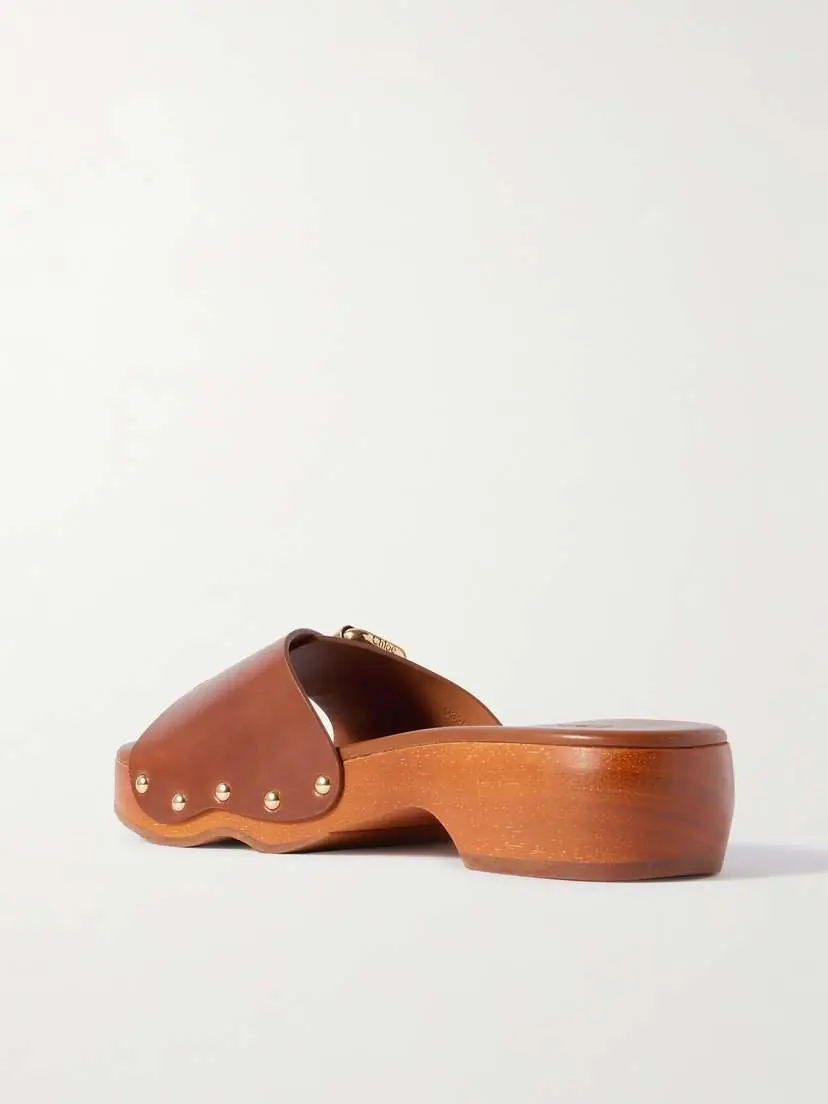 Chloé Jeannette Embellished Leather Mules | Thumbnail 3