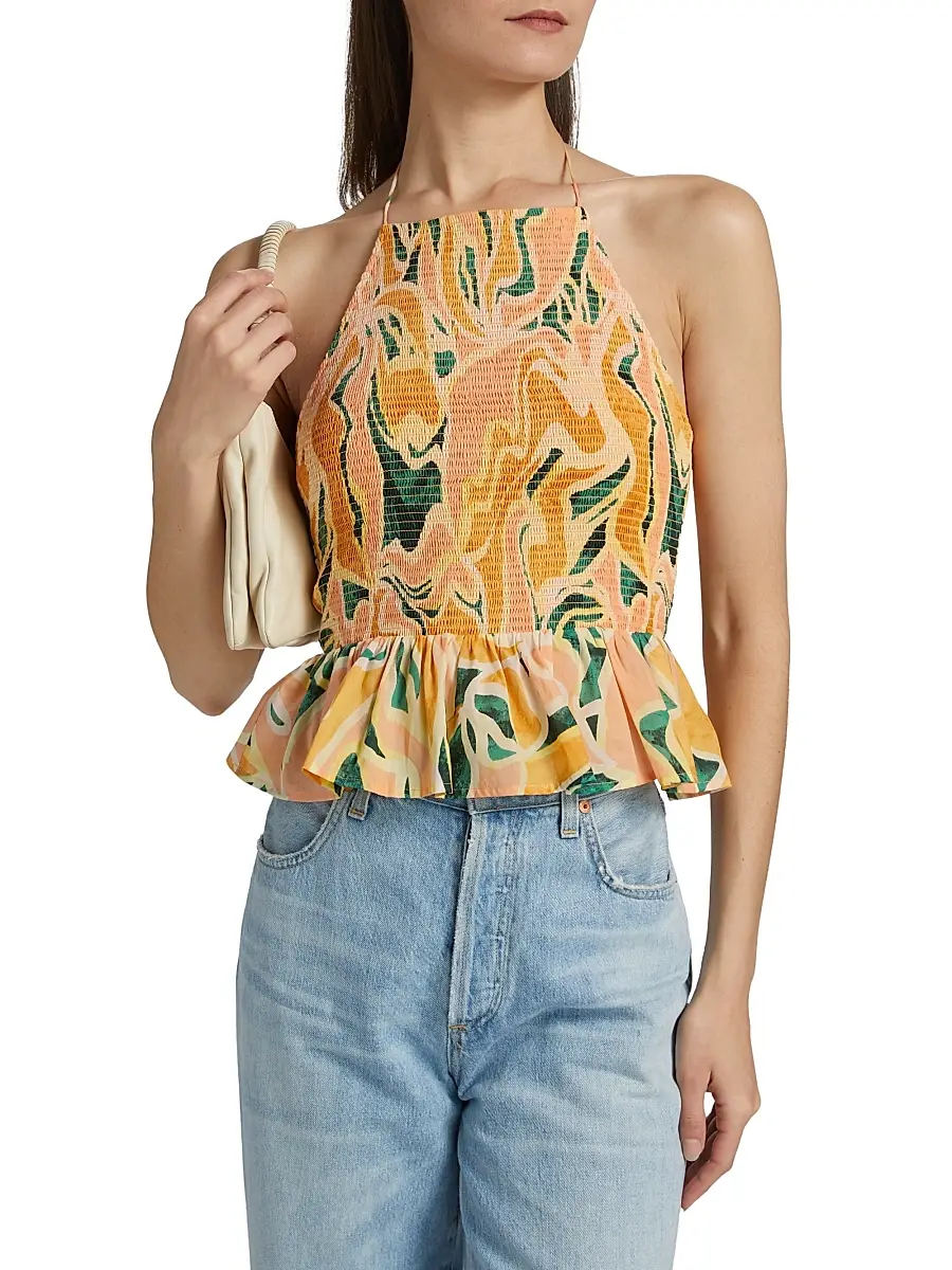 RAILS Women's Gwendolyn Abstract Cotton Sleeveless Top | Thumbnail 3