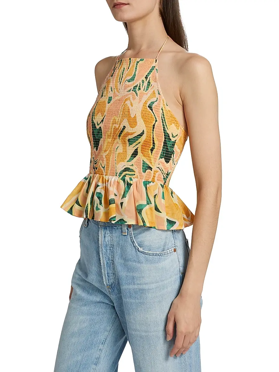 RAILS Women's Gwendolyn Abstract Cotton Sleeveless Top | Thumbnail 4