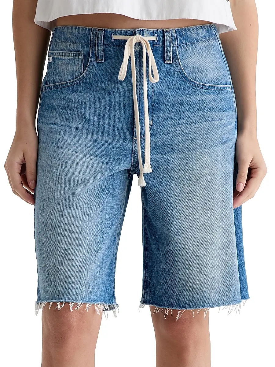 AG Jeans Women's High-Rise Denim Bermuda Short - Sweetwater | Image 1 AG Jeans Women's High-Rise Denim Bermuda Short - Sweetwater | Image 1