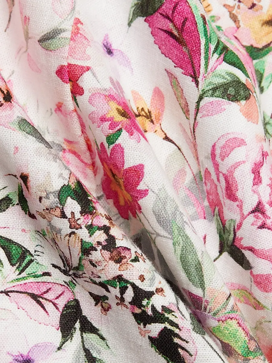 Generation Love Women's Courtney Floral Linen-Blend Fit & Flare Minidress | Thumbnail 7 Generation Love Women's Courtney Floral Linen-Blend Fit & Flare Minidress | Thumbnail 7
