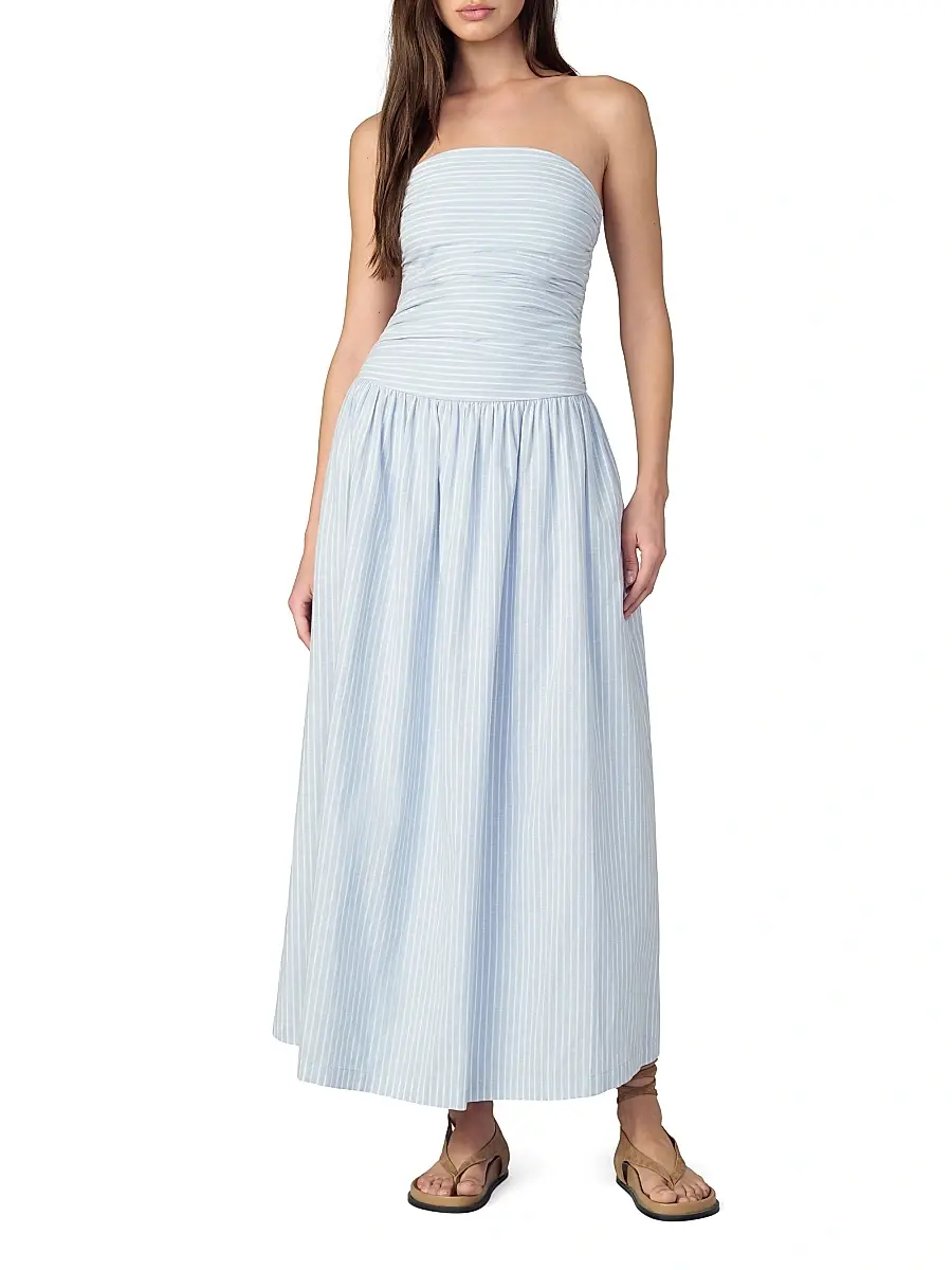 Joe's Jeans Women's The Reina Cotton-Linen Maxi Dress | Thumbnail 2 Joe's Jeans Women's The Reina Cotton-Linen Maxi Dress | Thumbnail 2