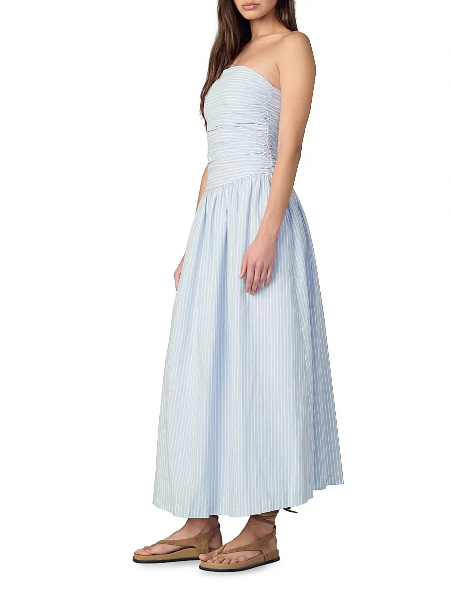 Joe's Jeans Women's The Reina Cotton-Linen Maxi Dress | Thumbnail 4 Joe's Jeans Women's The Reina Cotton-Linen Maxi Dress | Thumbnail 4