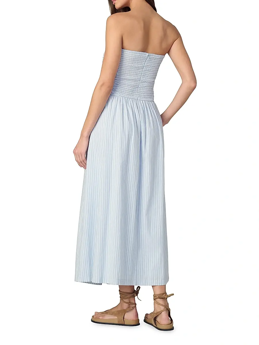 Joe's Jeans Women's The Reina Cotton-Linen Maxi Dress | Thumbnail 5 Joe's Jeans Women's The Reina Cotton-Linen Maxi Dress | Thumbnail 5