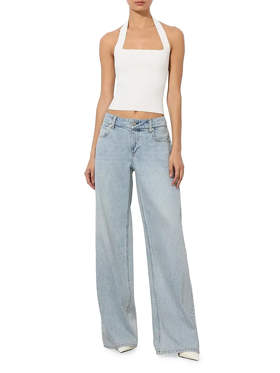 Alice + Olivia Women's Amazing Low-Rise Baggy Jeans | Thumbnail 2 Alice + Olivia Women's Amazing Low-Rise Baggy Jeans | Thumbnail 2