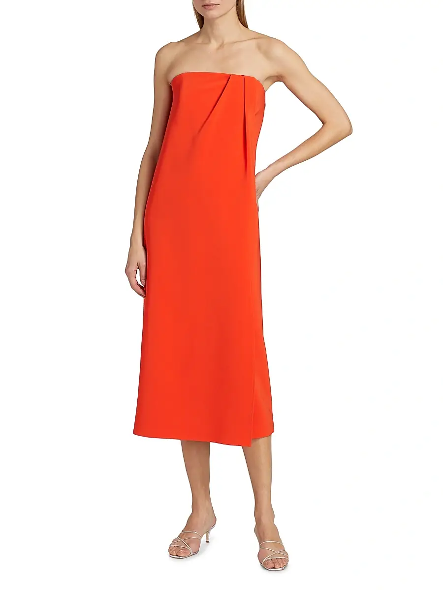 Et Ochs Women's Anika Stretch Strapless Midi-Dress | Thumbnail 2 Et Ochs Women's Anika Stretch Strapless Midi-Dress | Thumbnail 2