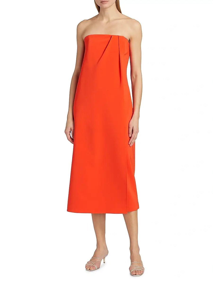 Et Ochs Women's Anika Stretch Strapless Midi-Dress | Thumbnail 3 Et Ochs Women's Anika Stretch Strapless Midi-Dress | Thumbnail 3