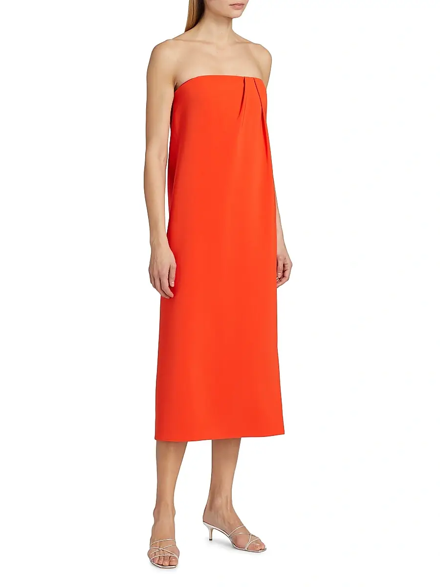 Et Ochs Women's Anika Stretch Strapless Midi-Dress | Thumbnail 4 Et Ochs Women's Anika Stretch Strapless Midi-Dress | Thumbnail 4