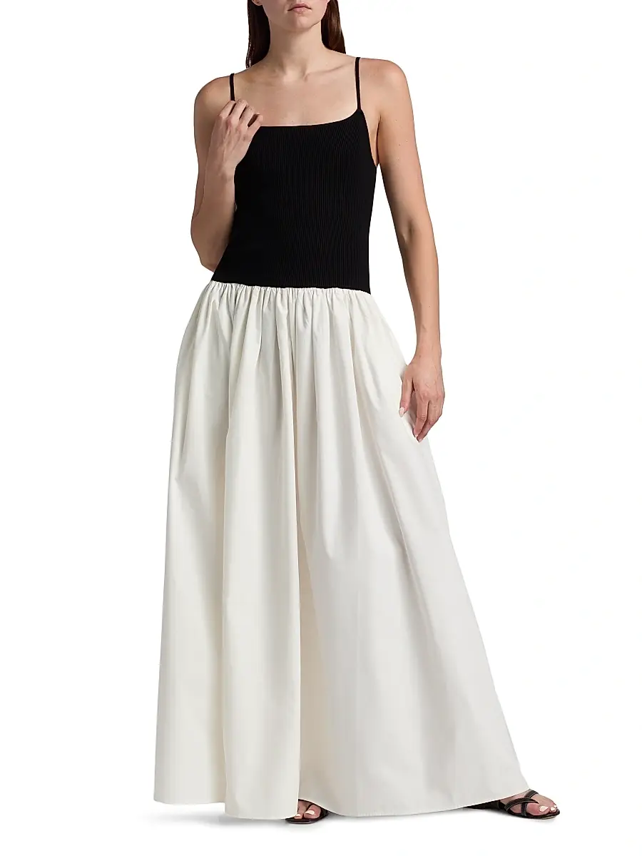Toccin Women's Orielle Colorblocked Drop-Waist Maxi Dress | Thumbnail 3 Toccin Women's Orielle Colorblocked Drop-Waist Maxi Dress | Thumbnail 3