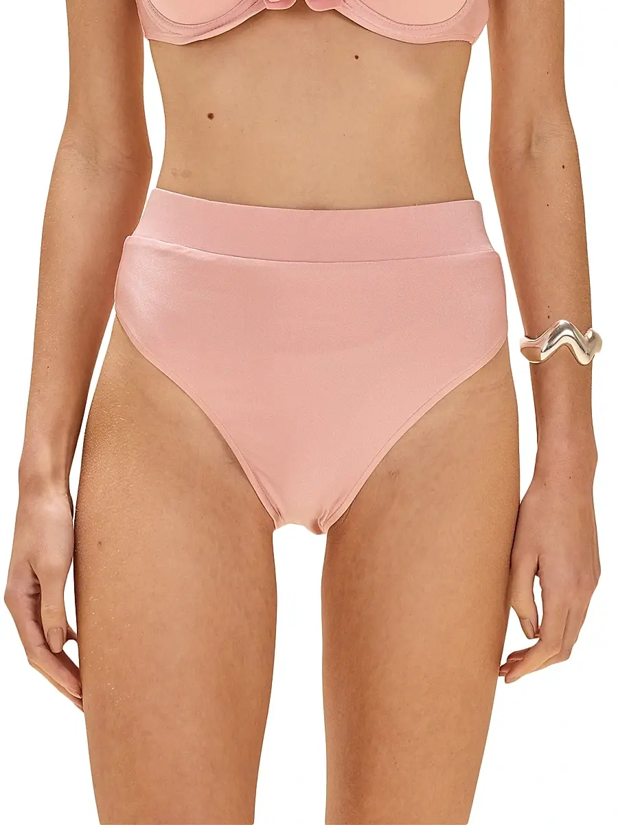 Women's Lagoa High-Rise Bikini Bottom - Pink Women's Lagoa High-Rise Bikini Bottom - Pink