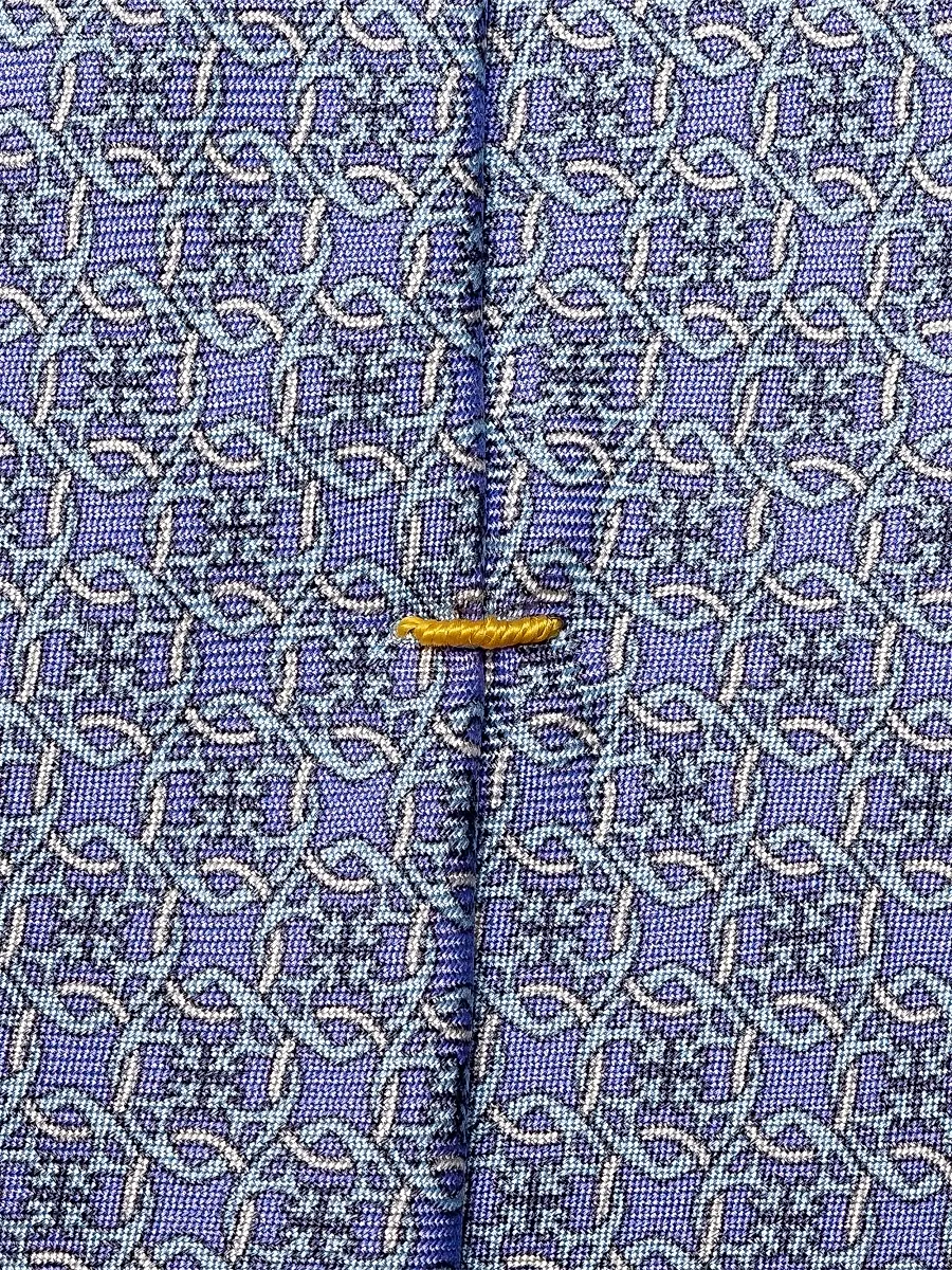 Eton Men's Geometric Silk Tie - Purple | Thumbnail 4 Eton Men's Geometric Silk Tie - Purple | Thumbnail 4