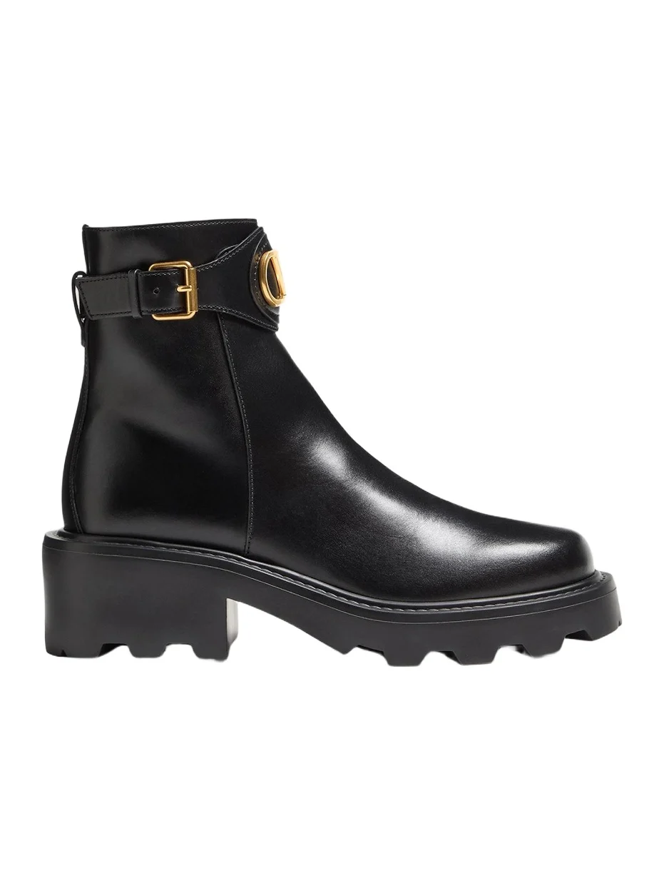 Women's VLogo 55MM Signature Calfskin Ankle Boots