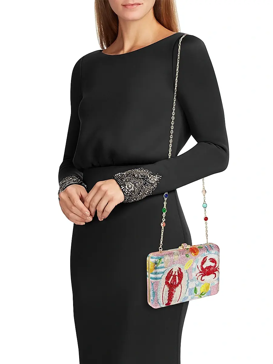 Judith Leiber Couture Women's Slim Slide Clutch | Thumbnail 2 Judith Leiber Couture Women's Slim Slide Clutch | Thumbnail 2