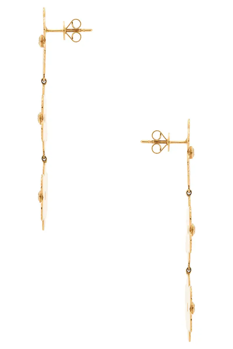 Siena Jewelry Flower Drop Earrings | Thumbnail 3