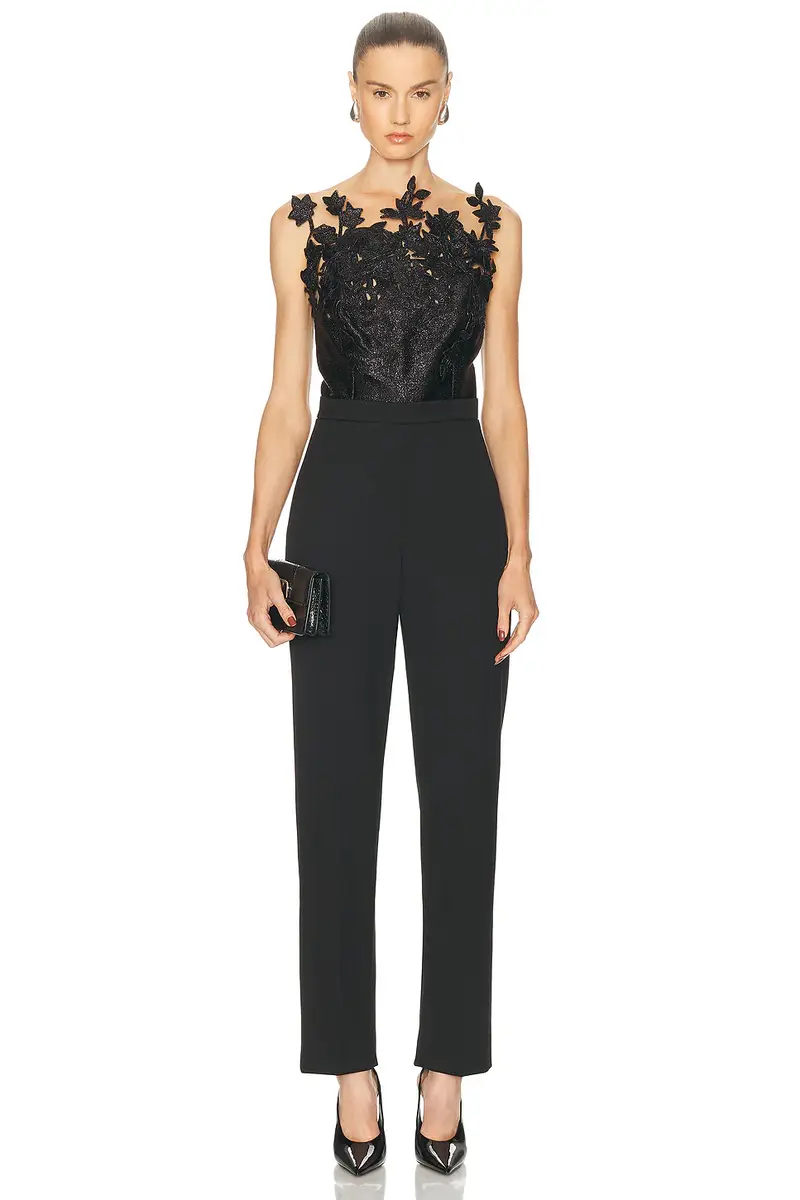 Oscar de la Renta Strapless Jumpsuit | Image 1 Oscar de la Renta Strapless Jumpsuit | Image 1