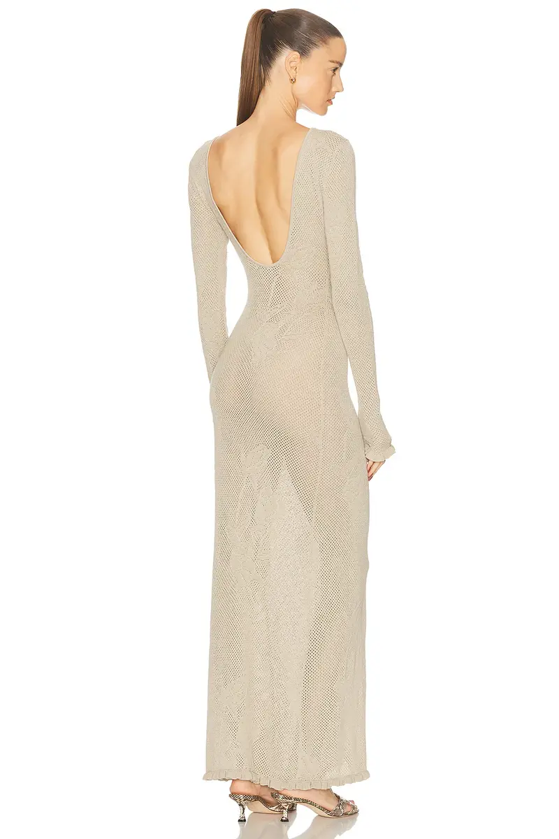 Mirror Palais Rose Pointelle Knit Dress | Thumbnail 3 Mirror Palais Rose Pointelle Knit Dress | Thumbnail 3