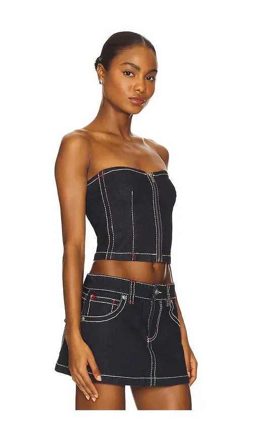 Abrand Cameron Denim Bustier | Thumbnail 2 Abrand Cameron Denim Bustier | Thumbnail 2