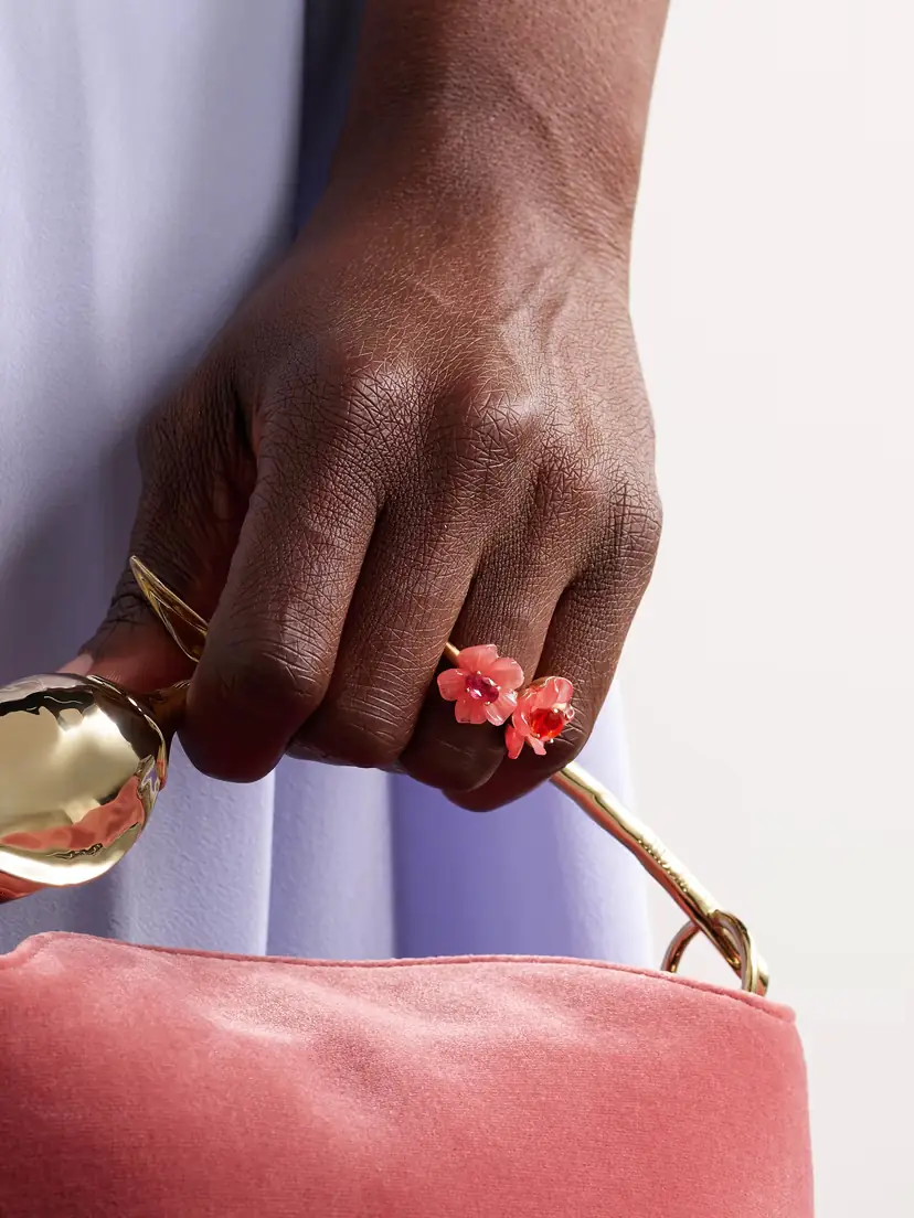 Irene Neuwirth Tropical Flower Duet 18-karat Rose Gold Multi-stone Ring | Thumbnail 2 Irene Neuwirth Tropical Flower Duet 18-karat Rose Gold Multi-stone Ring | Thumbnail 2