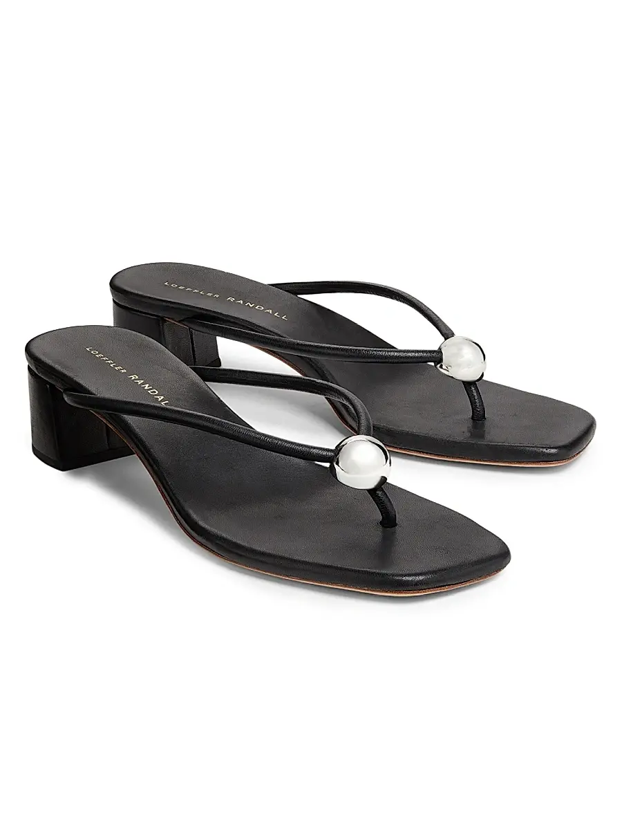 Loeffler Randall Women's Odessa 50MM Leather Sandals | Thumbnail 2