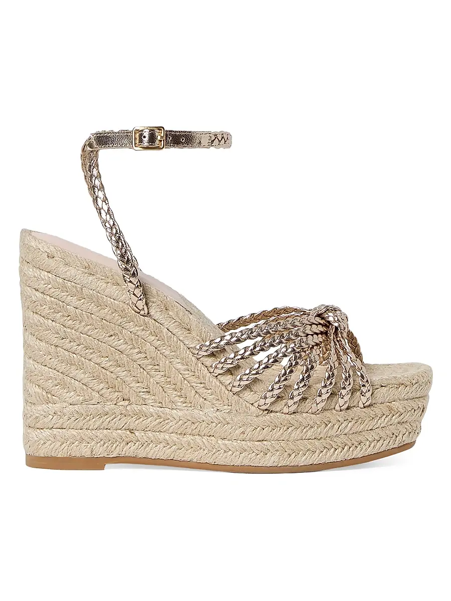 Loeffler Randall Women's Pamela Mignon 130MM Knot Wedge Sandals