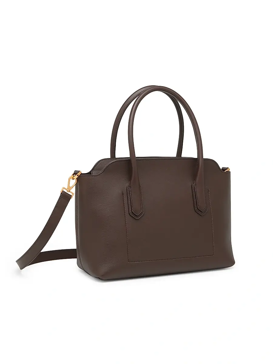 TOM FORD Women's Alexander Leather Top Handle Bag - Chocolate | Thumbnail 5